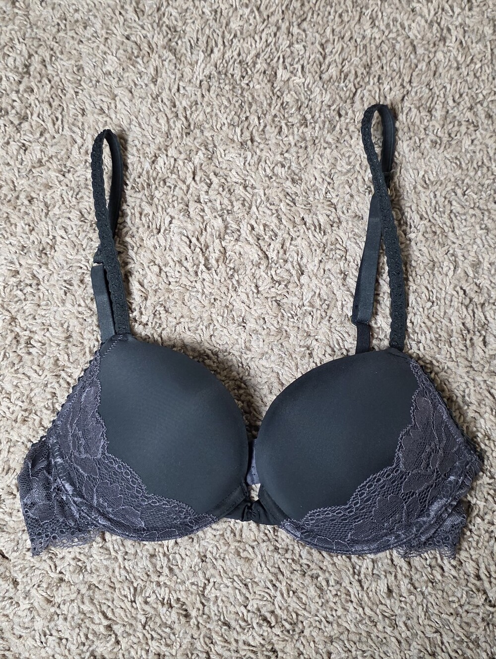 Lace-Trim Push-Up Bra